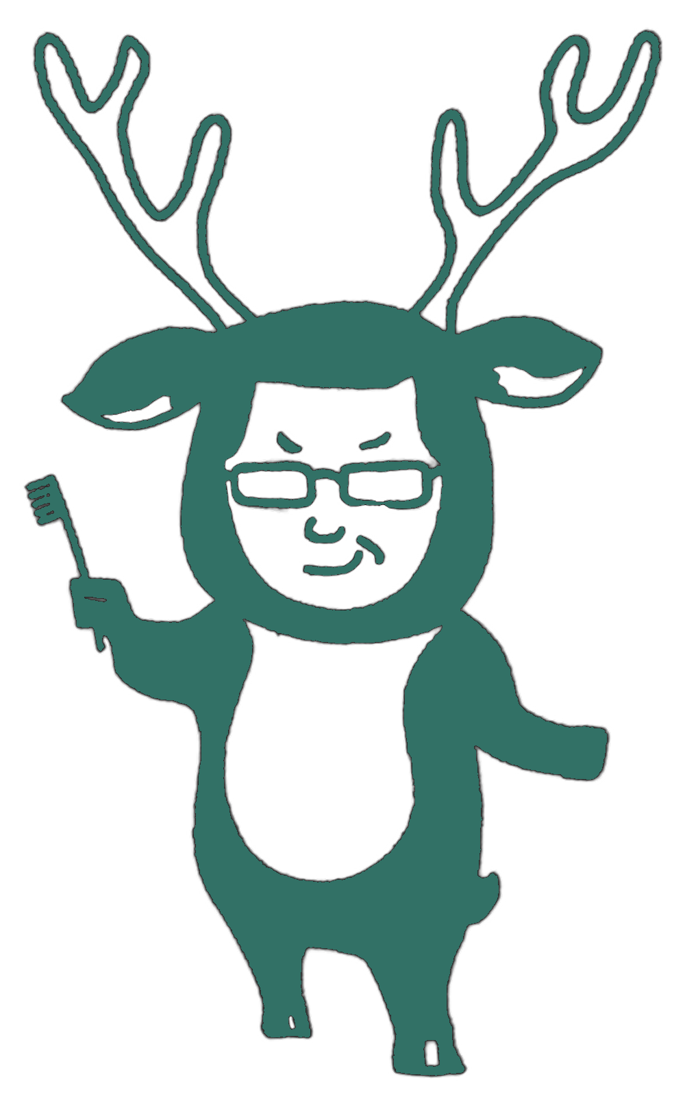 尾池鹿の前向きバージョン